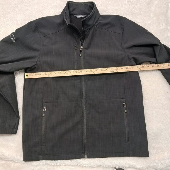 Eddie Bauer Rockwell Collard Jacket Men's Large 3 zip Pockets Velcro cuff. - Picture 12 of 15